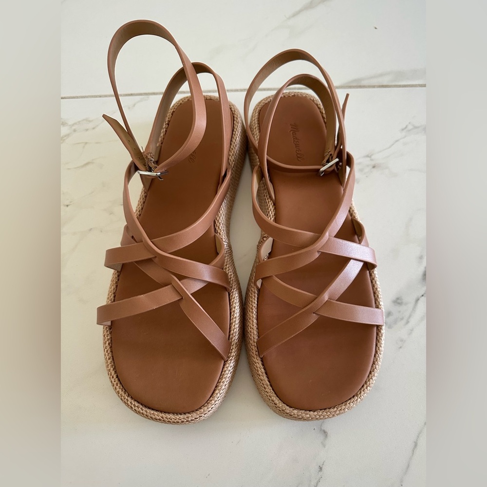 Madewell Tan Strappy Sandals
